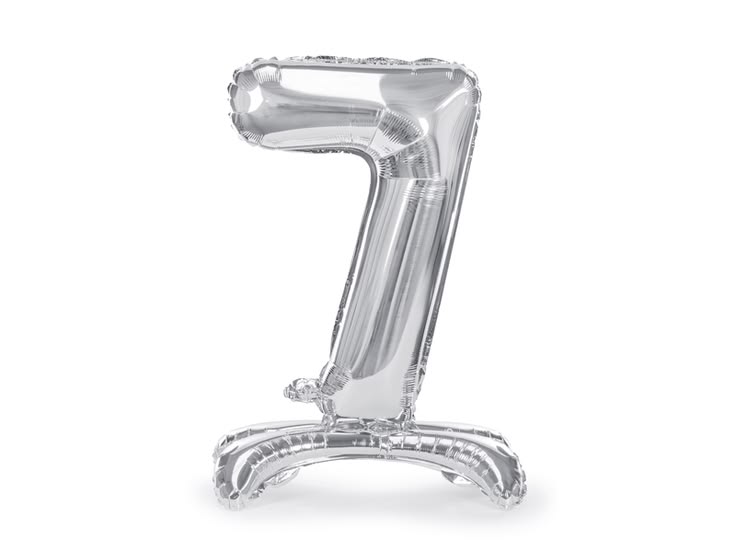 Standing Foil Balloon Number “7”