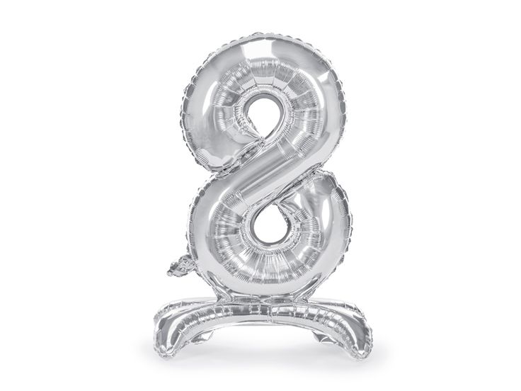 Standing Foil Balloon Number “8”
