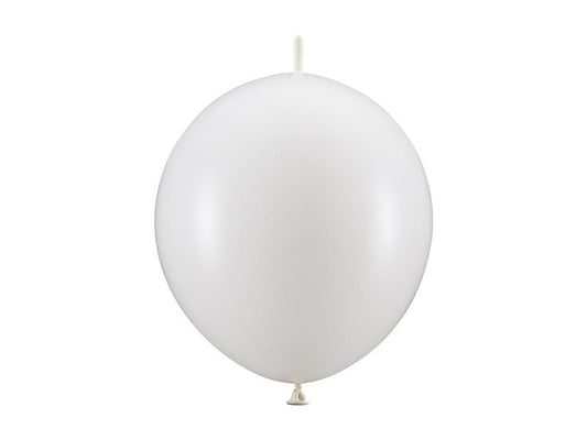 Linking Balloons – Metallic Pure White