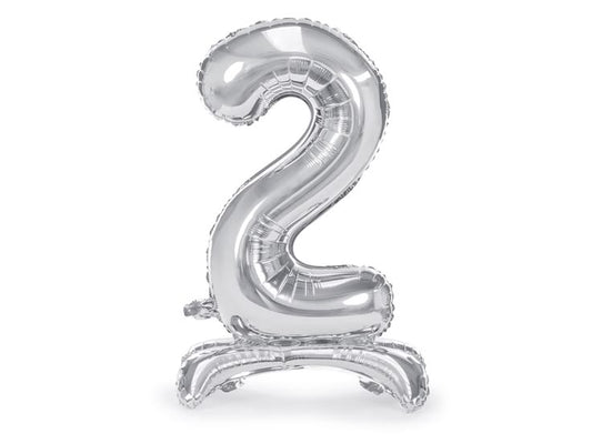 Standing Foil Balloon Number “2”