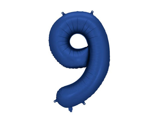 Фолиев балон цифра „9“ – тъмносин