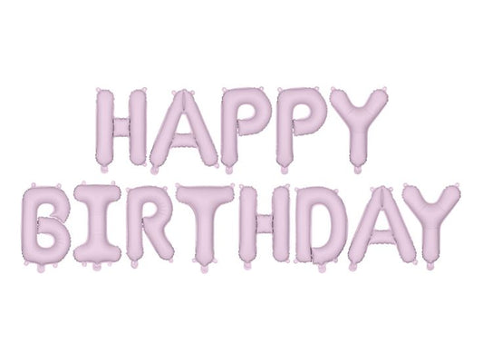 Фолиев балон-надпис „Happy Birthday“