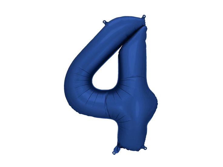 Foil Balloon Number “4” – Navy