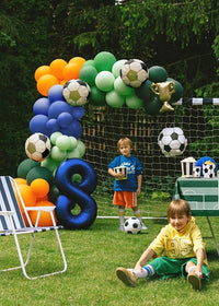 Foil Garland Balloons “Trophy & Soccer Balls”