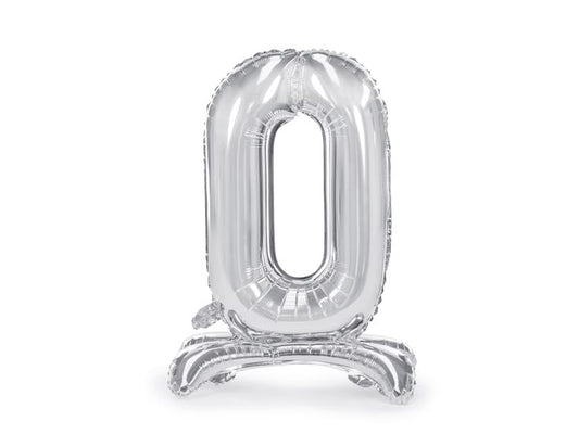 Standing Foil Balloon Number “0”