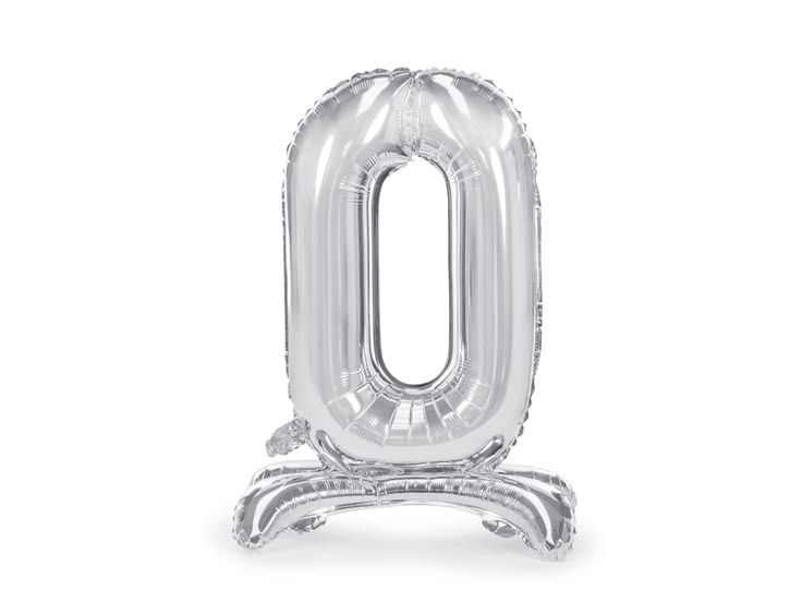 Standing Foil Balloon Number “0”