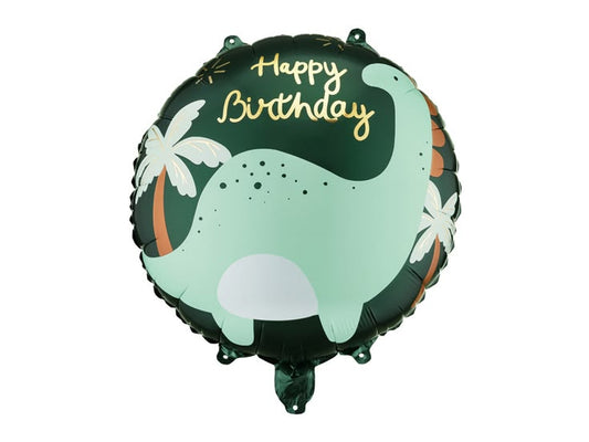 Brontosaurus Foil Balloon “Happy Birthday”